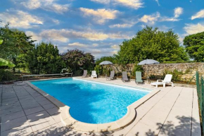 Maison en pierre piscine clim